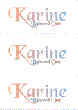 A REWARD FOR DONATIONS: FIRST NAME: LETTER "K"