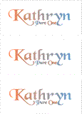 A REWARD FOR DONATIONS: FIRST NAME: LETTER "K"