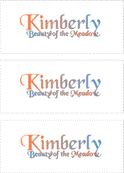 A REWARD FOR DONATIONS: FIRST NAME: LETTER "K"
