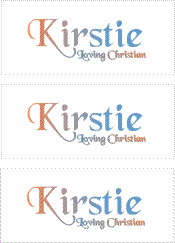 A REWARD FOR DONATIONS: FIRST NAME: LETTER "K"
