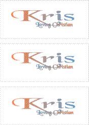 A REWARD FOR DONATIONS: FIRST NAME: LETTER "K"
