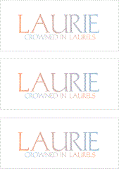 A REWARD FOR DONATIONS -- FIRST NAMES: FEMALE "L"