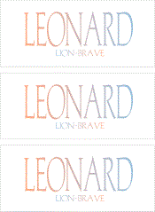 COMPATIBLE NAMES -- REWARD FOR DONATIONS: LETTER "L"