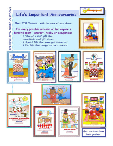 YOUR  PERSONALIZED ANNIVERSARY CARTOON