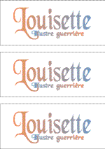 A REWARD FOR DONATIONS -- FIRST NAMES: FRENCH "L"