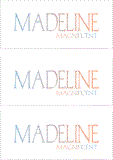 REWARD FOR DONATIONS -- FIRST NAMES: FEMALE "M"