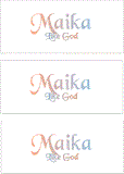 REWARD FOR DONATIONS -- FIRST NAMES: FEMALE "M"