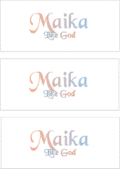 REWARD FOR DONATIONS -- FIRST NAMES: FEMALE "M"