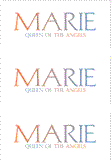 REWARD FOR DONATIONS -- FIRST NAMES: FEMALE "M"