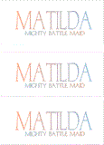 A REWARD FOR DONATIONS --  FIRST NAMES: MALE "M"