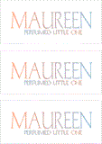 REWARD FOR DONATIONS -- FIRST NAMES: FEMALE "M"