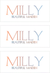 REWARD FOR DONATIONS -- FIRST NAMES: FEMALE "M"