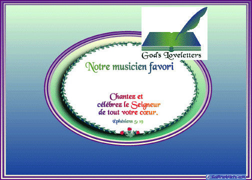 A GOD LOVE LETTER:  MUSIC TEACHER