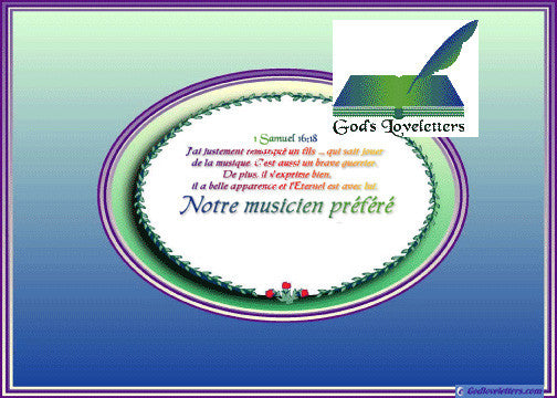 A GOD LOVE LETTER:  MUSIC TEACHER