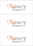 A REWARD FOR DONATIONS: FIRST NAME: LETTER "N"