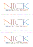 A REWARD FOR DONATIONS: FIRST NAME: LETTER "N"