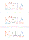A REWARD FOR DONATIONS: FIRST NAME: LETTER "N"