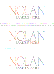 A REWARD FOR DONATIONS: FIRST NAME: LETTER "N"