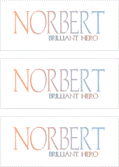 A REWARD FOR DONATIONS: FIRST NAME: LETTER "N"