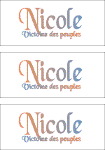 A REWARD FOR DONATIONS: FIRST NAME: FRENCH "N, O, P, Q"
