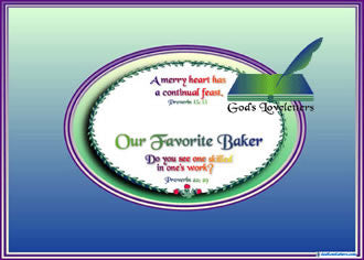 God's Loveletters Our Favorite Baker