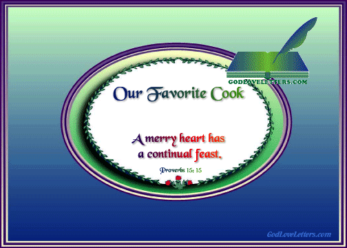 God's Loveletters Our Favorite Cook