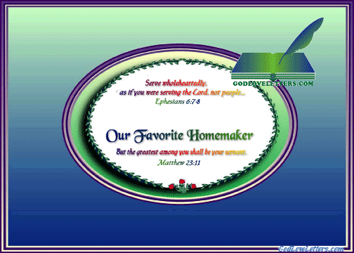 God's Loveletters Our Favorite Homemaker