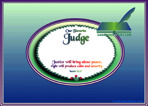 God's Loveletters Our Favorite Judge