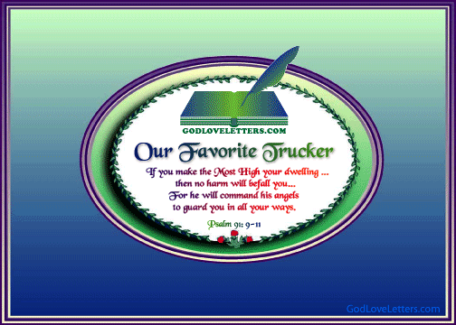 God's Loveletters Our Favorite Trucker