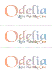 A REWARD FOR DONATIONS -- FIRST NAMES: LETTERS  "O, P, Q"
