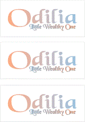 A REWARD FOR DONATIONS -- FIRST NAMES: LETTERS  "O, P, Q"