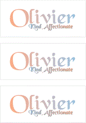 A REWARD FOR DONATIONS -- FIRST NAMES: LETTERS  "O, P, Q"