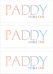 A REWARD FOR DONATIONS -- FIRST NAMES: LETTERS  "O, P, Q"