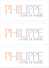 A REWARD FOR DONATIONS -- FIRST NAMES: LETTERS  "O, P, Q"