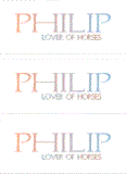 A REWARD FOR DONATIONS -- FIRST NAMES: LETTERS  "O, P, Q"