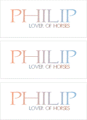A REWARD FOR DONATIONS -- FIRST NAMES: LETTERS  "O, P, Q"