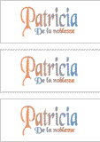 A REWARD FOR DONATIONS: FIRST NAME: FRENCH "N, O, P, Q"