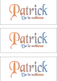 A REWARD FOR DONATIONS: FIRST NAME: FRENCH "N, O, P, Q"