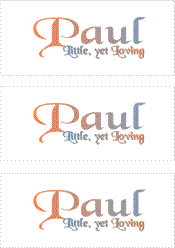 A REWARD FOR DONATIONS -- FIRST NAMES: LETTERS  "O, P, Q"