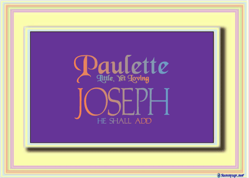 COMPATIBLE NAMES -- REWARD FOR DONATIONS: FEMALE "P"