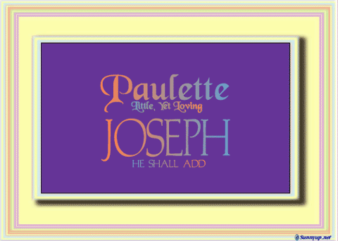 COMPATIBLE NAMES -- REWARD FOR DONATIONS: FEMALE "P"