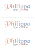 COMPATIBLE NAMES -- REWARD FOR DONATIONS: FEMALE "P"