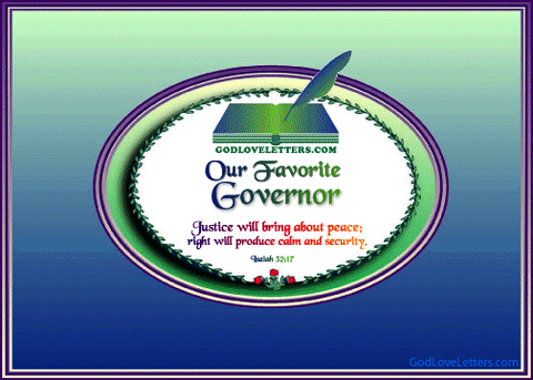 God's Loveletters Our Favorite Governor
