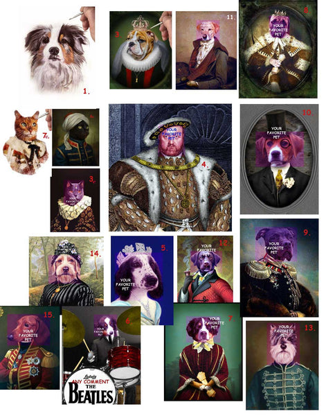 DOG PORTRAITS -- LARGE CUSTOM