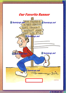 YOUR PERSONALIZED RUNNING CARTOON