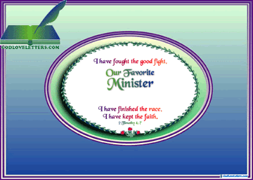 God's Loveletters Our Favorite Minister