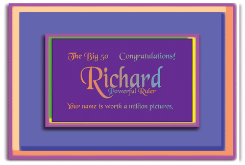 A REWARD FOR DONATIONS: FIRST NAME: MALE "R"