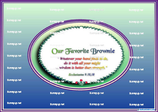 God's Loveletters Our Favorite Brownie