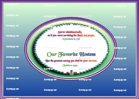 God's Loveletters: Our Favorite Hostess