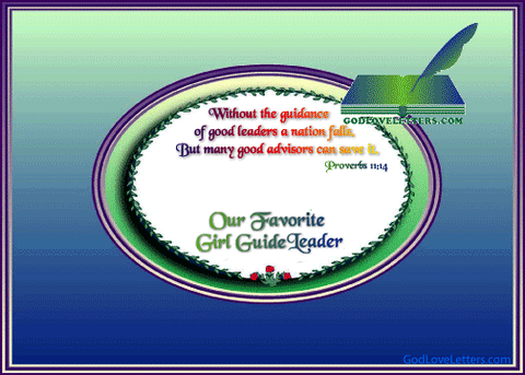 God's Loveletters Our Favorite Girl Guide Leader